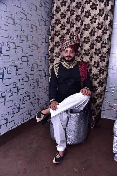 sherwani and qulla for sale on reasonable price