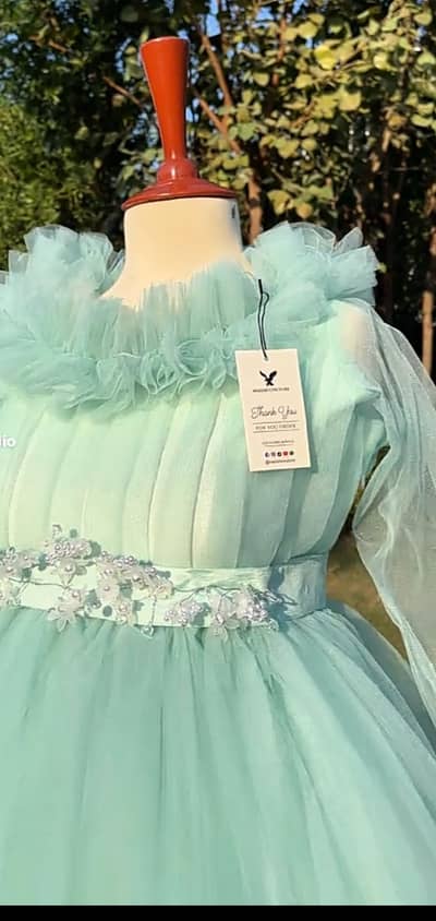 green mint stylish maxi