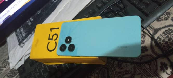 Realme C51 4/64 mobile aur dabba C type charger 3007694892