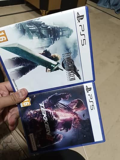 Ps5 Games- Tekken 8 , Final Fantasy VII (Scratch less)