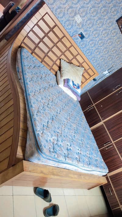 bed set. wooden bed set .