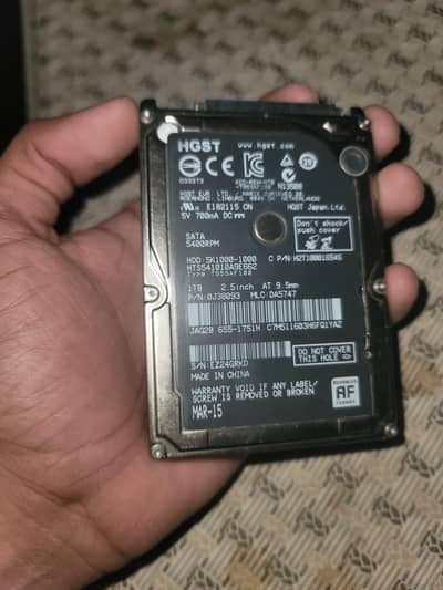 HGST hard drive 1 tb 2.5 inch