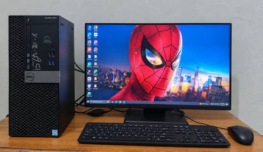 Dell Core i5 6th Gen Complete PC | 8GB RAM | SSD | 24 Inch LCD