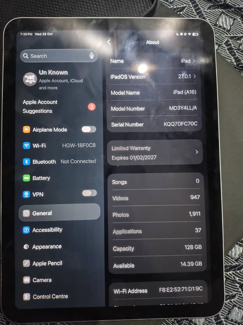 ipad 11th generation A16 bionic chip 4