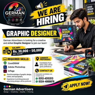 Graphic Designer Required / graphics Designer Jobs / Urgent Hiring