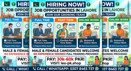 ONLINE WORK AND HOME BASED WORK / HIRING / ONLINE/ PART-FULL TIME