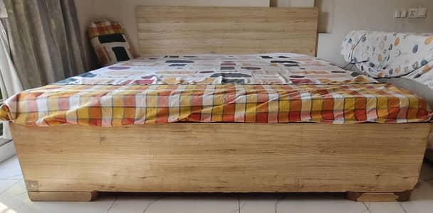 Double Bed with Molty Foam Mattress for Sale