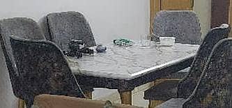 Dining table and 6 chair