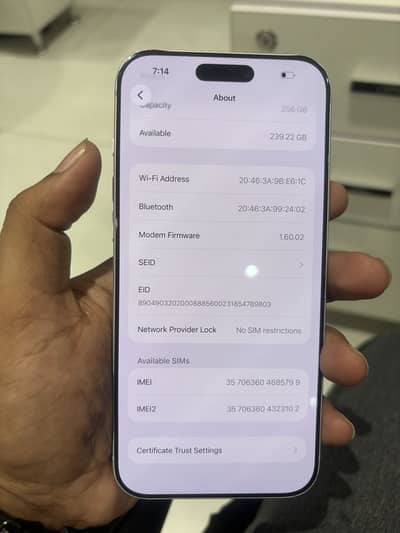 iPhone 17 Pro Max| 256 GB| Non PTA| Battery 95%
