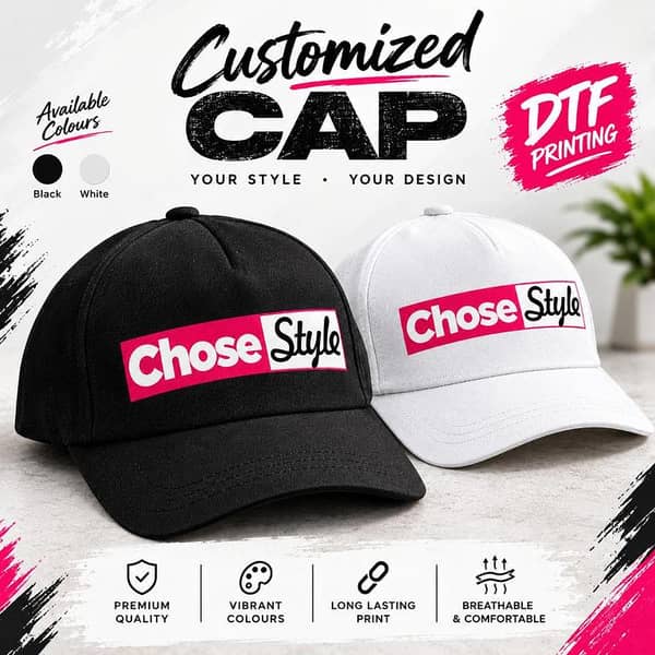 Customized Printed Cap – Personalized Hat With Your Logo or Design