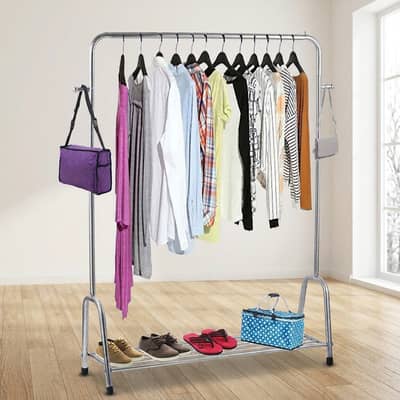 Clothes Hanging Stand with Shoe Rack