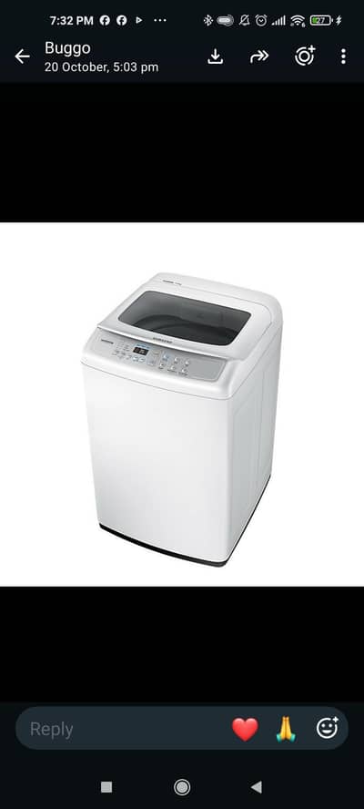 Samsung Fully Automatic Top Load Washing Machine / 7 Kg / Box Pack
