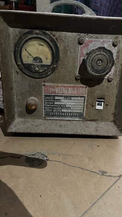 Stablizer regulator manual