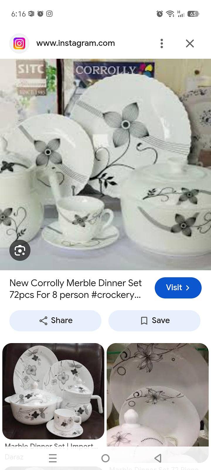 glass dinner set 0