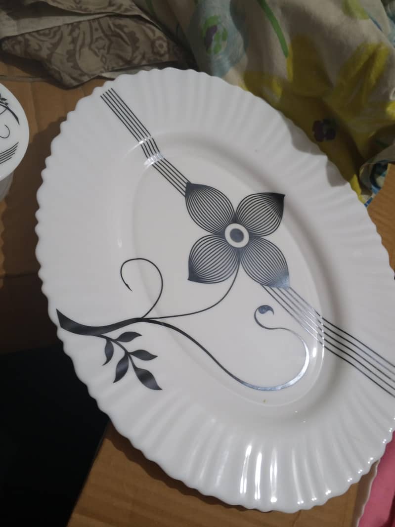 glass dinner set 3