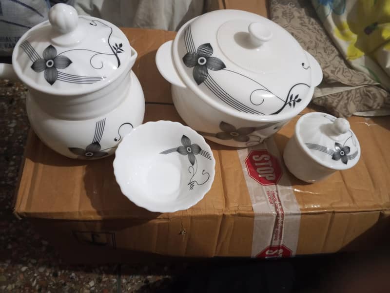 glass dinner set 6