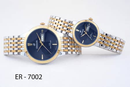 ERISON Original Couple Watch ER-7002 - 100% Original - Premium Quality