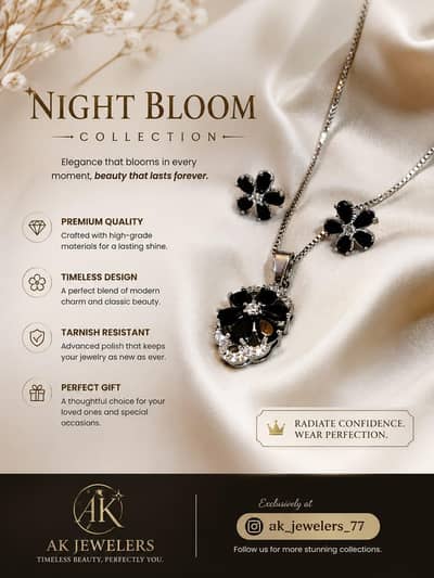 Elegent Black stone set