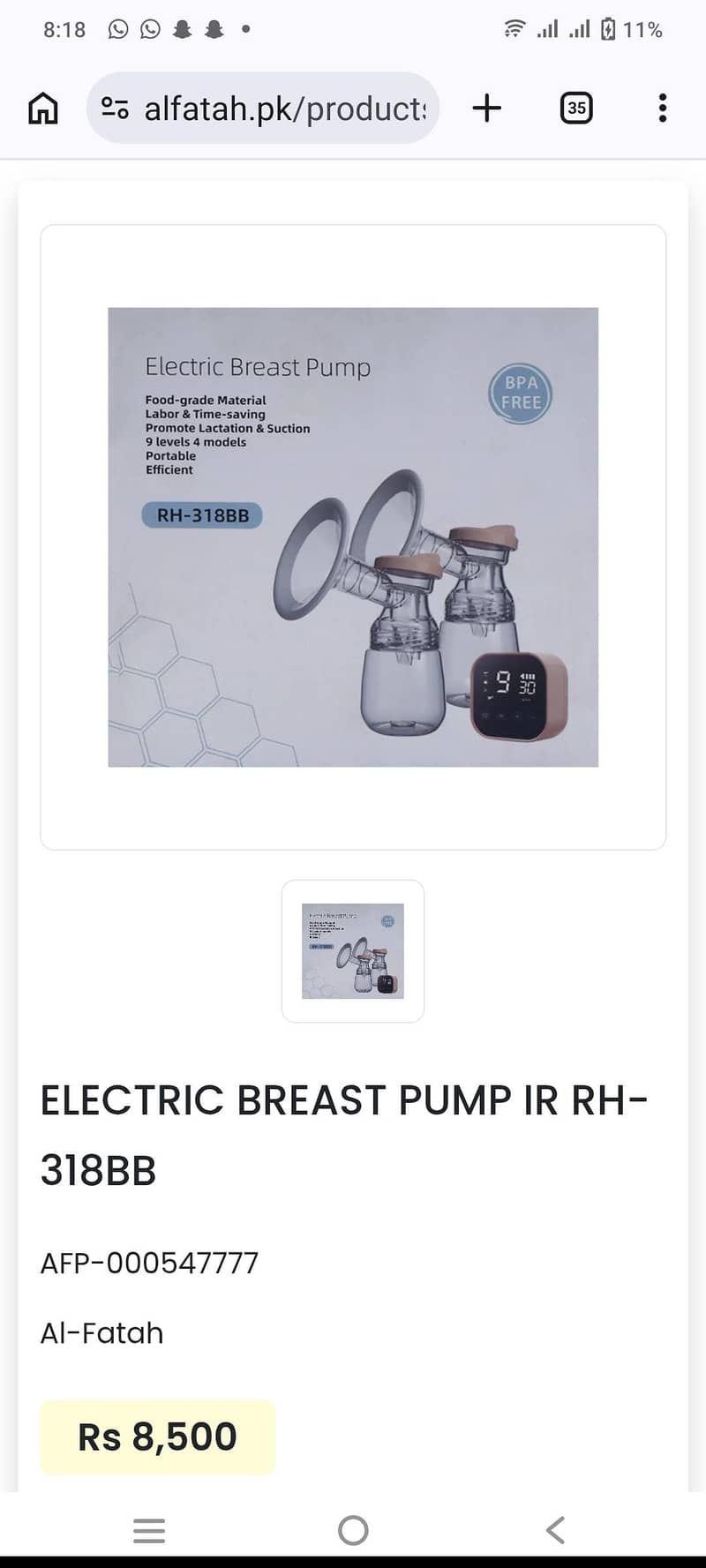 Electric Breast Pump Double 3