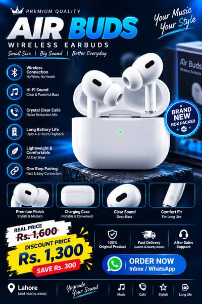  Premium Air Buds – Stylish Design | Clear Sound | Best Price