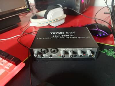Audio Interface 24bit/192KHz - Recording & Voice Over Sound Card (Good