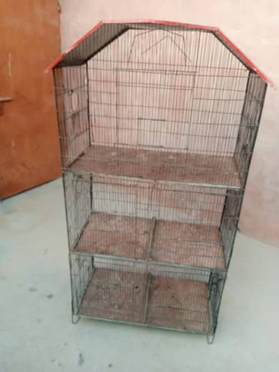 3 portions iron cage good condition