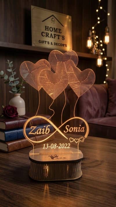 Customized Acrylic LED Lamp – Personalized Gift