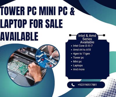 Tower pc mini pc laptops available