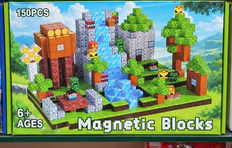 150 Pcs Magnetic Blocks Building Set – Minecraft Style