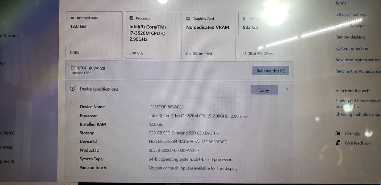 Dell LATITUDE E6530 4