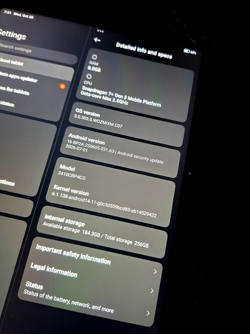 xiaomi pad 7 3
