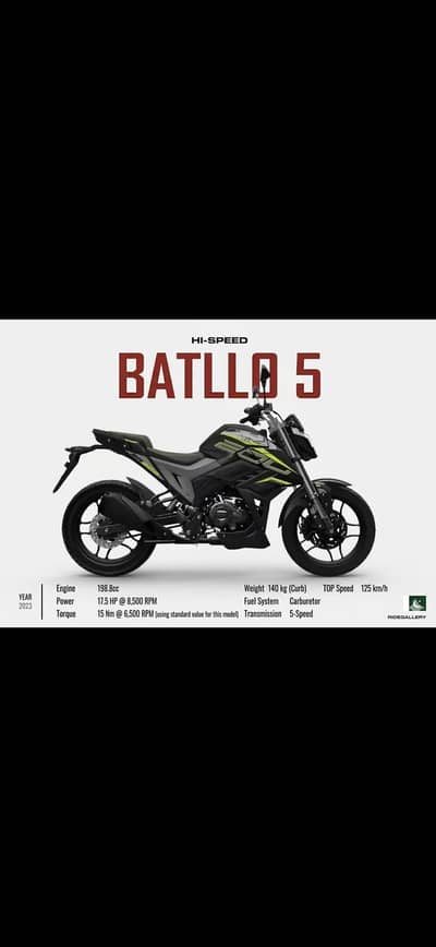 Hi-Speed Battlo 5 - 200cc Army Green Color