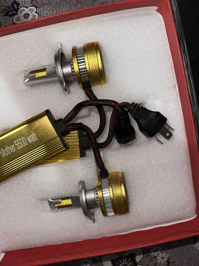 4 copper fan LED lights