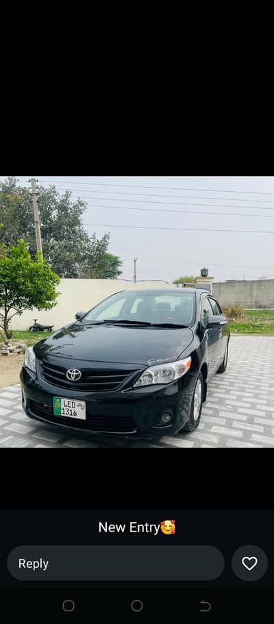 Toyota Corolla XLI 2012