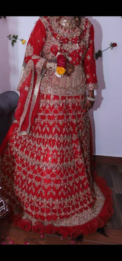 Bridal Lehnga Gold embroidery  for sale