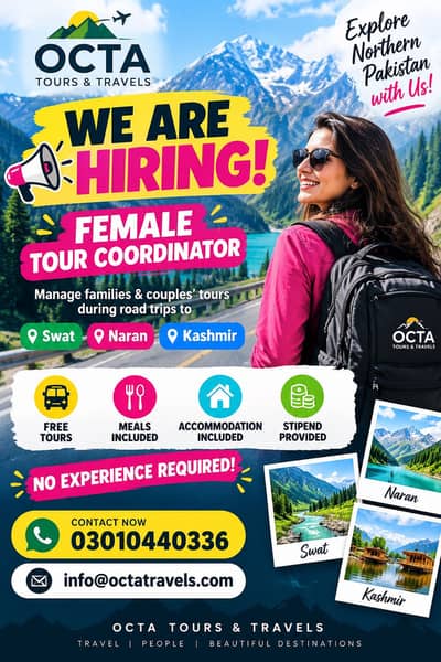 Need Female Tour Coordinator
