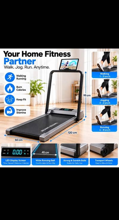 Walking Treadmill for Home & Office – Compact Space Saving Design
