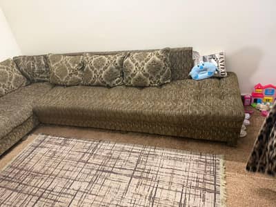 L shape sofa set and 3 seator sofa also