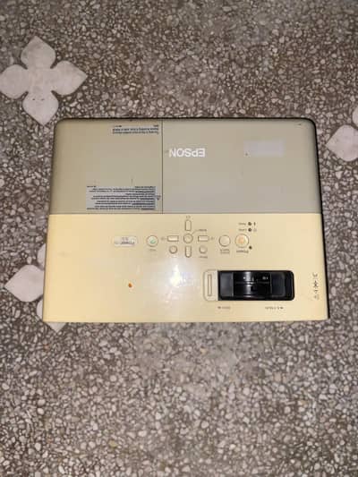 Epson projector with projector screen and wires