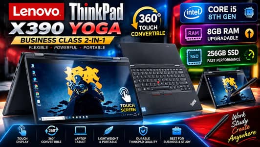 Lenovo ThinkPad X390 Yoga Core i5 8th Gen FHD Touch 360° laptop