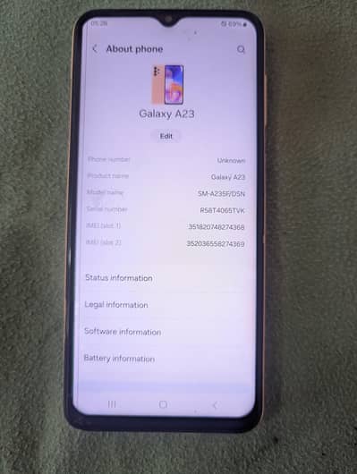 Samsung Mobile A23