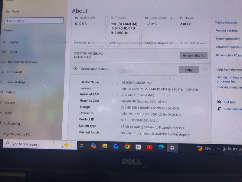 Dell Latitude E5470 6