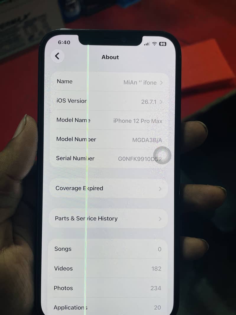 Apple iPhone 12 Pro Max sim time available 8