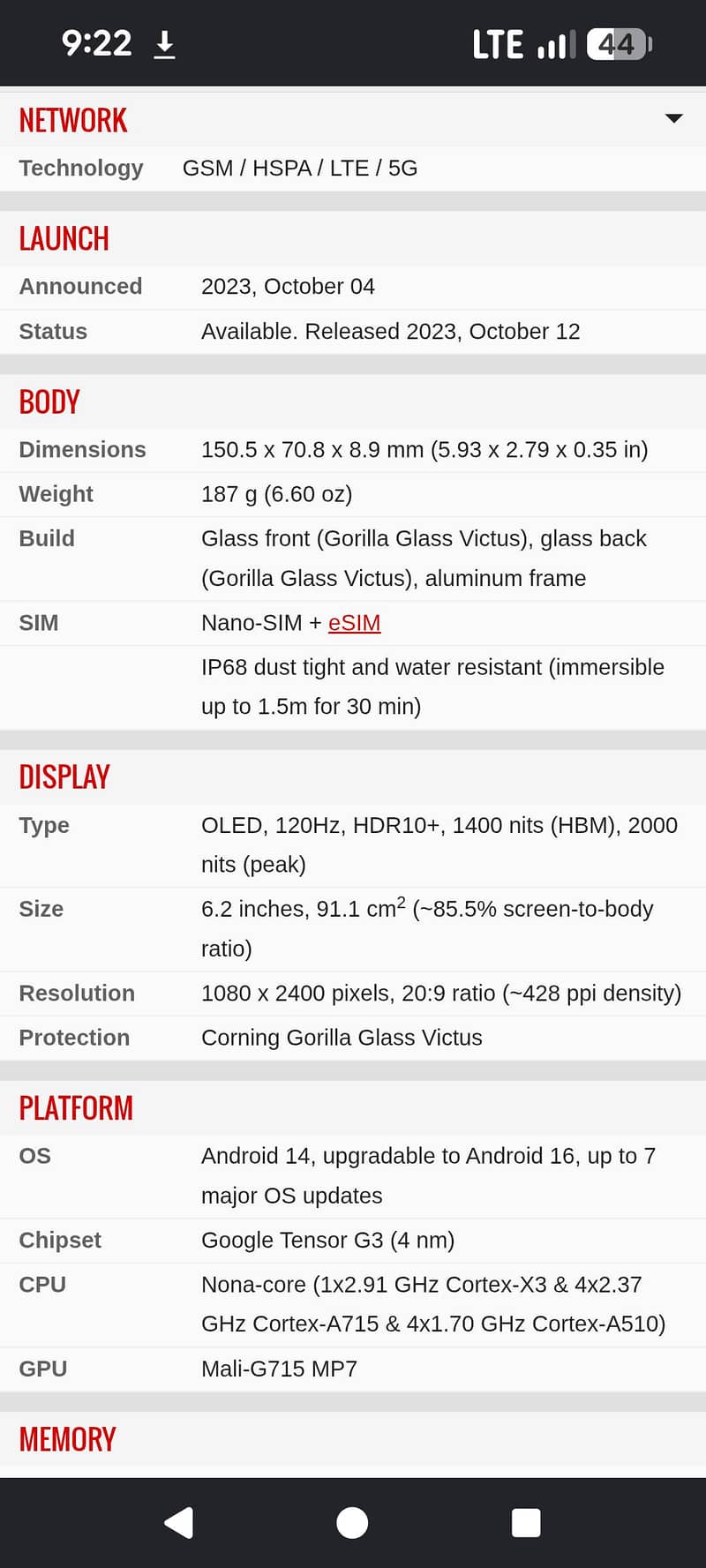 Google pixel 8 official approved 4