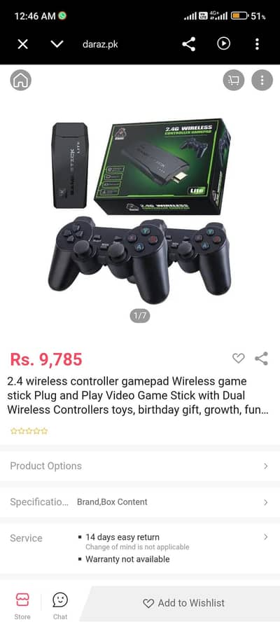 gaming stick with 2 joy stick