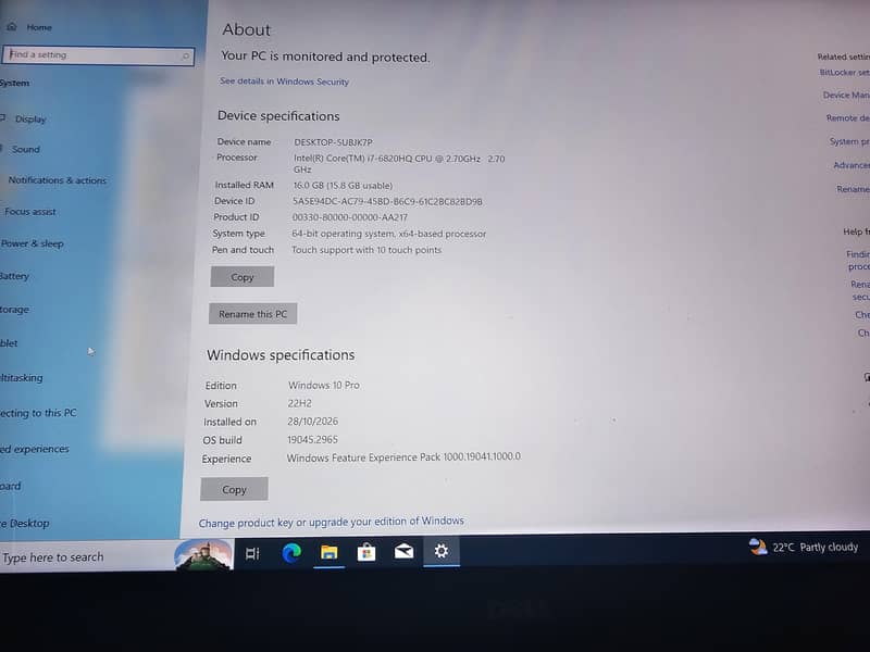 Dell Precision 5520 4k screen 2