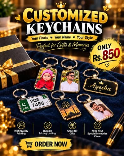 Customized keychain you photos