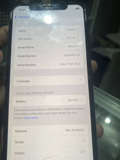 Apple iPhone X FU 256 gb