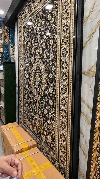 Luxury Black & Golden Decorative Floor/Wall Panel