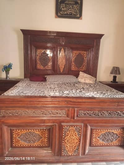 Bed Set For Sale Genuine Chinnioti Wood
